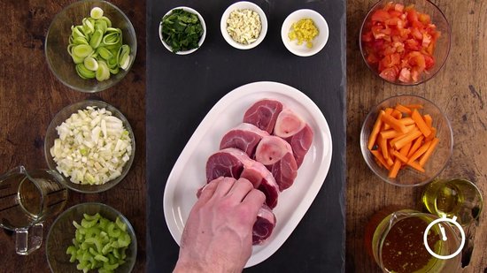 Kalfsvleesrecept ossobuco met lintpasta